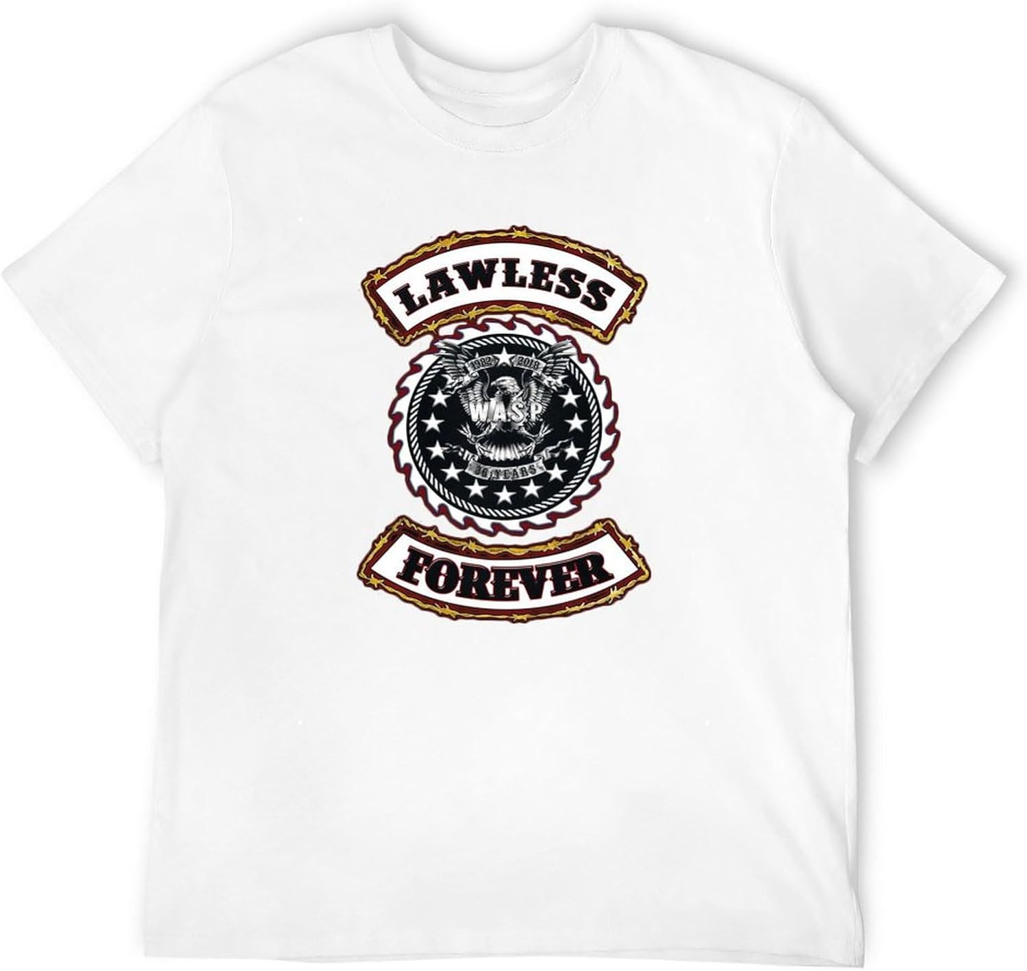 Men s W.A.S.P. Lawless Forever T Shirt White 3XL белый