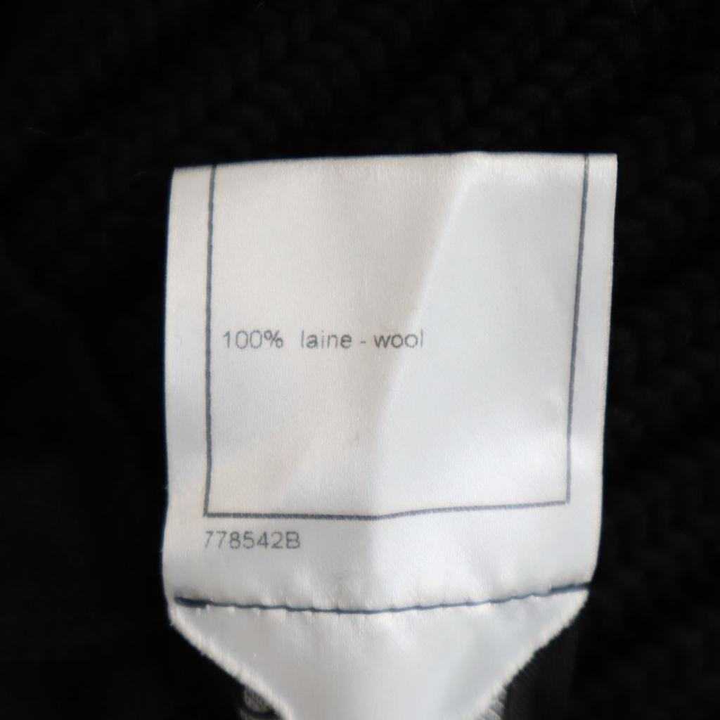 CHANEL No sleeve turtleneck Knit vest 38 black Women Used