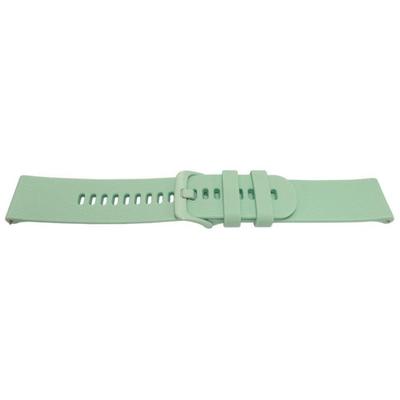 Watch Strap - MY-MONTRE - Sport - Green Silicone - 20/22 Mm - Wide Metal Buckle