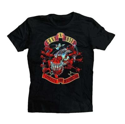 Guns N Roses GNR Appetite for Destruction Banner Vendicatore Maglietta Band 12160411