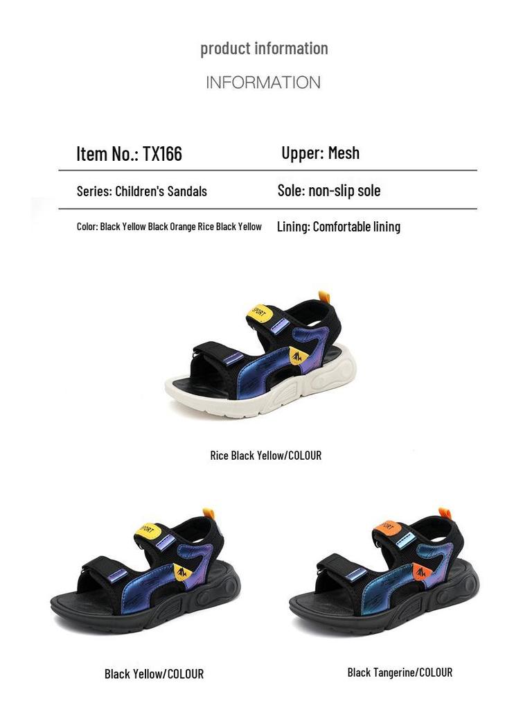 2025 Boys' Non-Slip Soft Sole Sports Beach Sandals for Kids