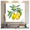 Öl-Frutis-Gemälde für Küche, Heimdekoration, Zitrone auf dem Zweig, Wandbilder für Wohnzimmer, Poster, 1 Stück, heißer HD-Druck auf Leinwand