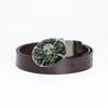 Men's Trendy Casual Cowhide Leather Belt with Alloy Smooth Buckle