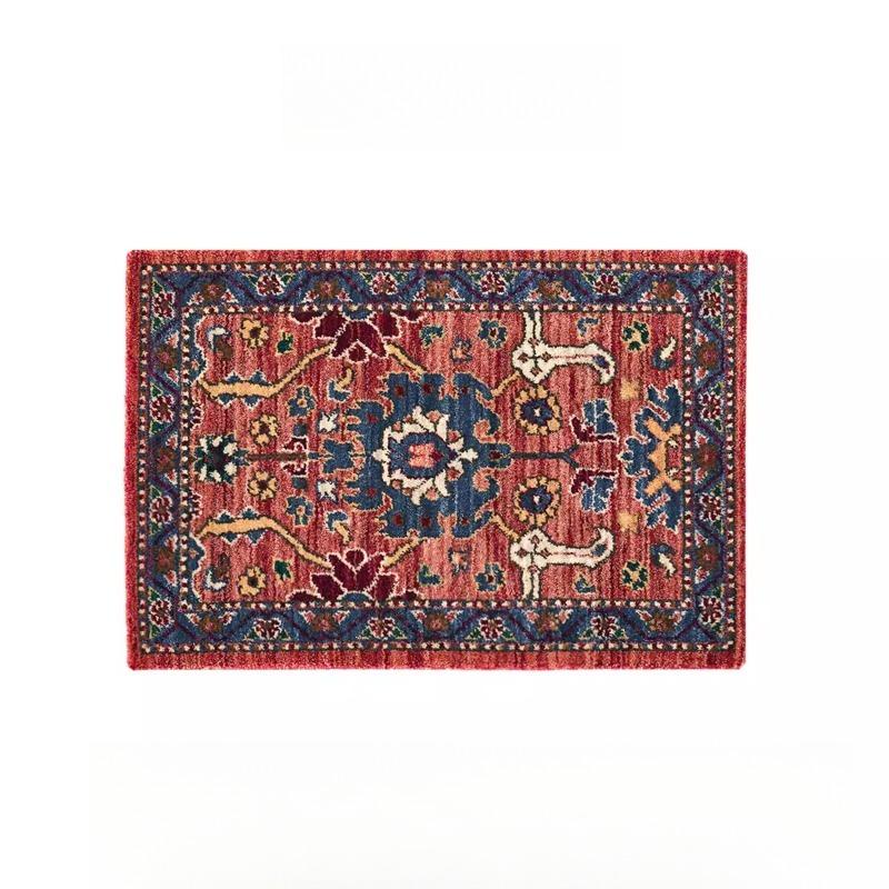  Retro Ethnic Style Light Luxury Carpet Living Room Sofa Bedroom Bedside Study Entrance Door Mat Non-slip Home Decor Rug