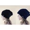 Women Men Autumn Winter Warm Knitted Cap Fashion Metal Ring Beanie Cap