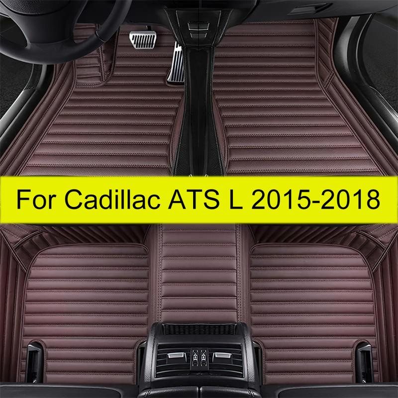 Car Floor Mats For Cadillac ATS L 2015 2016 2017 2018  Auto Foot Pads Automobile Carpet Cover Interior Accessories