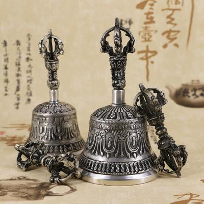Nepalese Craftsmanship Tibetan Buddhist Meditation Bell And Dorje Set Five-stranded Diamond Bell Pestle Spiritual Healing Vajra