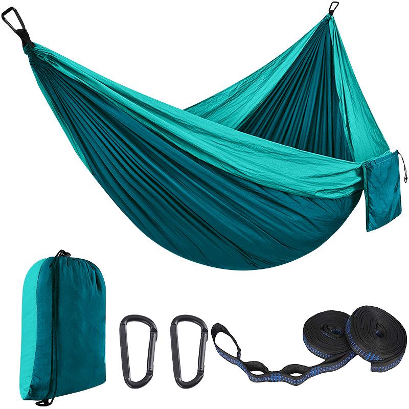 Portable Nylon Parachute Camping Hammock Swing Chair (Single/Double)