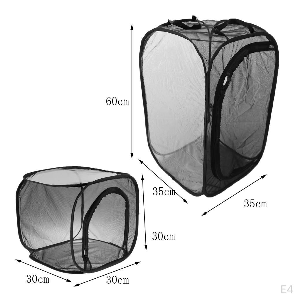 & Butterfly Portable Habitat Terrarium Collapsible Butterflies Mesh Cage