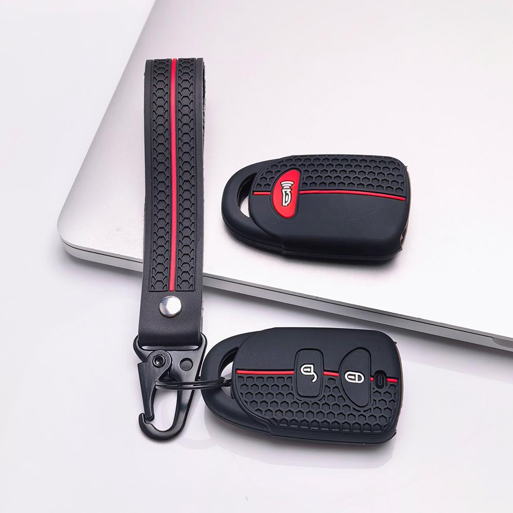 Key Fob Cover for Hyundai Elantra Tucson Models Santa Fe ix35 with Keychain Anti-Scratch Surface Shockproof Structure Soft Grip Texture