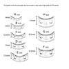 8-Piece Heart-Shaped TPU Ring Adjuster Set - Breathable, Transparent Inner Pads for Resizing