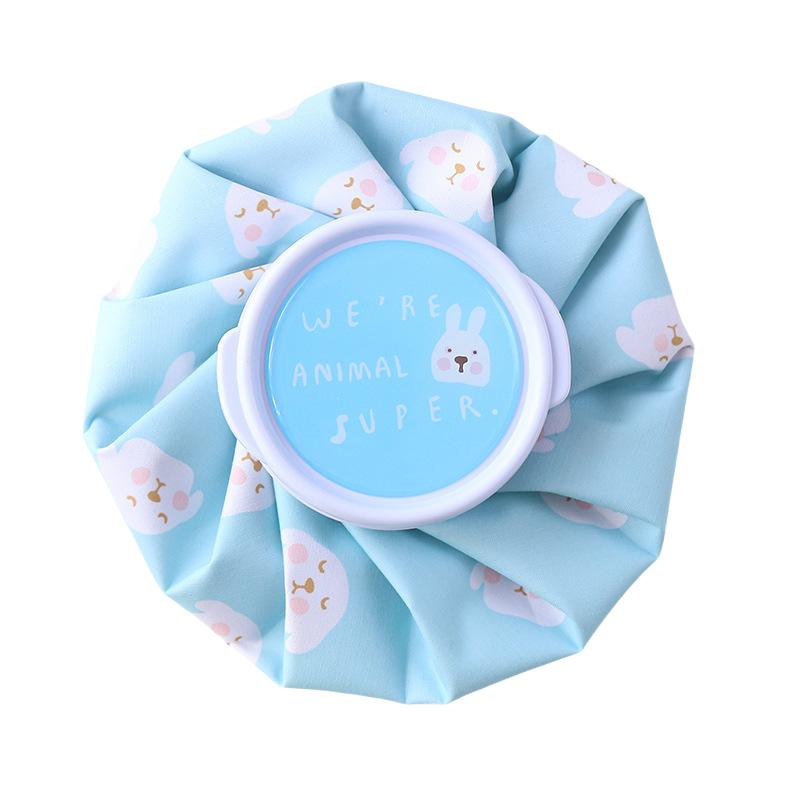 

Pet Cooling Pad Portable Reusable - Flexible Fabric Pack with Cartoon Prints - Foldable Ice Bag for Pets Temperature Relie синий