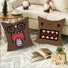 Cute Cartoon Domo-Kun Pillow Case Square Pillow Bedroom Sofa Leisure Comfort Cushion Car Home Decoration