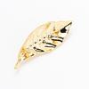French Capable Gold Leaf Brooch Simple Fashion High Sense Creative Suit Pin Anti-light Corsage Accessories