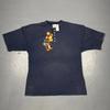 Vintage 90s Disney Store Winnie The PoohHenley Tshirt Blue 2X VTG Cartoon