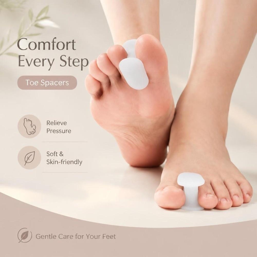 1 Pair Moisture Resistant Toe Spacer Bunion Relief Corrector  Overlapping Toes Bunion Relief