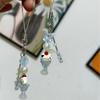 Kitten Bead String Phone Pendant Stylish Feline Beaded Phone Tassels Practical Acrylic Key Holder Phone Accessory