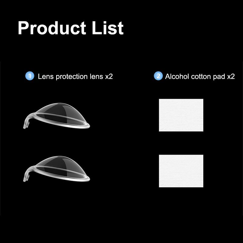 

1 комплект защитного стекла для панорамной камеры PMMA, устойчивого к царапинам, защитное зеркало, подходит для объектива Osmo 360