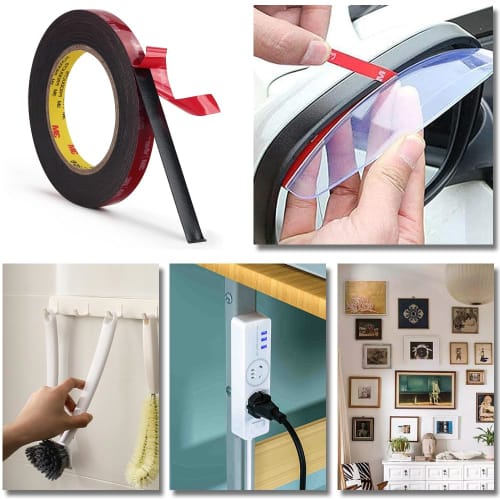 Strong double-sided tape, double-sided tape, double-sided tape for cars, acrylic double-sided tape, adhesive, commercial use, heat resistant, waterpro