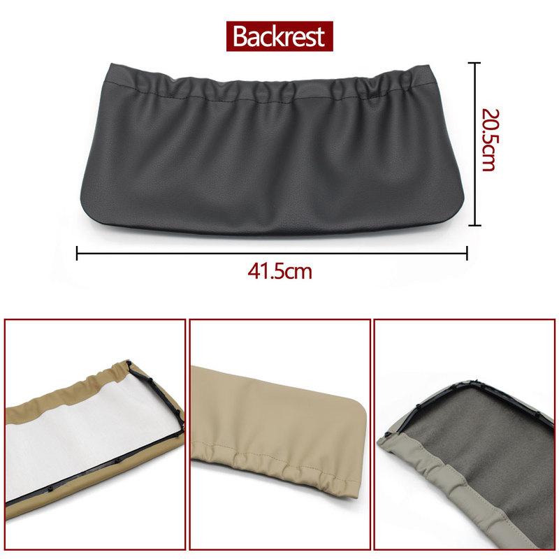 Car Left Right Leather Backrest Storage Pocket Cover Seat Bracket Trim For Mercedes Benz E Class W211 E200 E250 E300 2005-2008