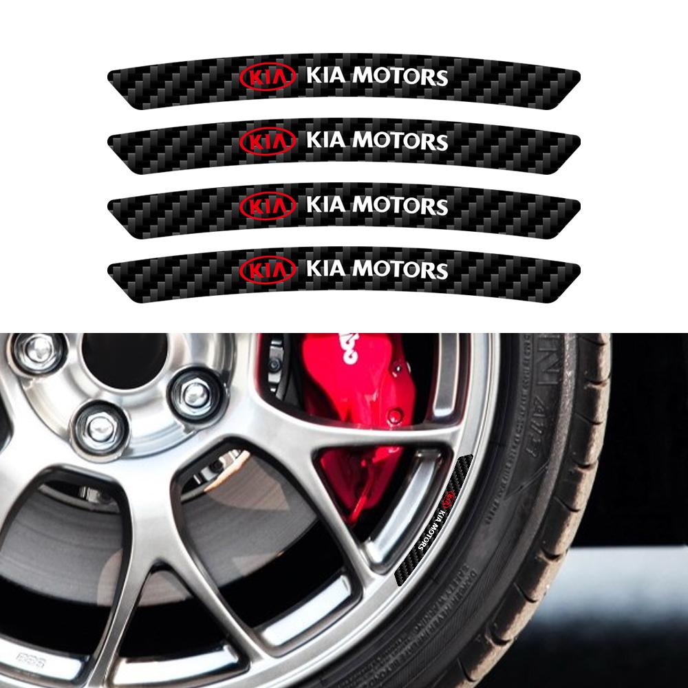 4/8/20Pcs Car Wheel Rim Decoration Sticker Accessories For KIA Sportage RIO Ceed Picanto Pegas Sorento Niro Soul Cerato Borrego rmvl70