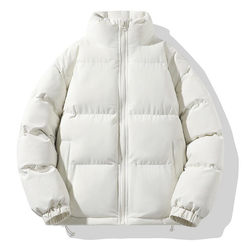 Down Cotton-padded Jacket Men's Thickened Warm Cotton-padded Jacket for Middle-aged and Young People Loose and Versatile Stand-up Collar To