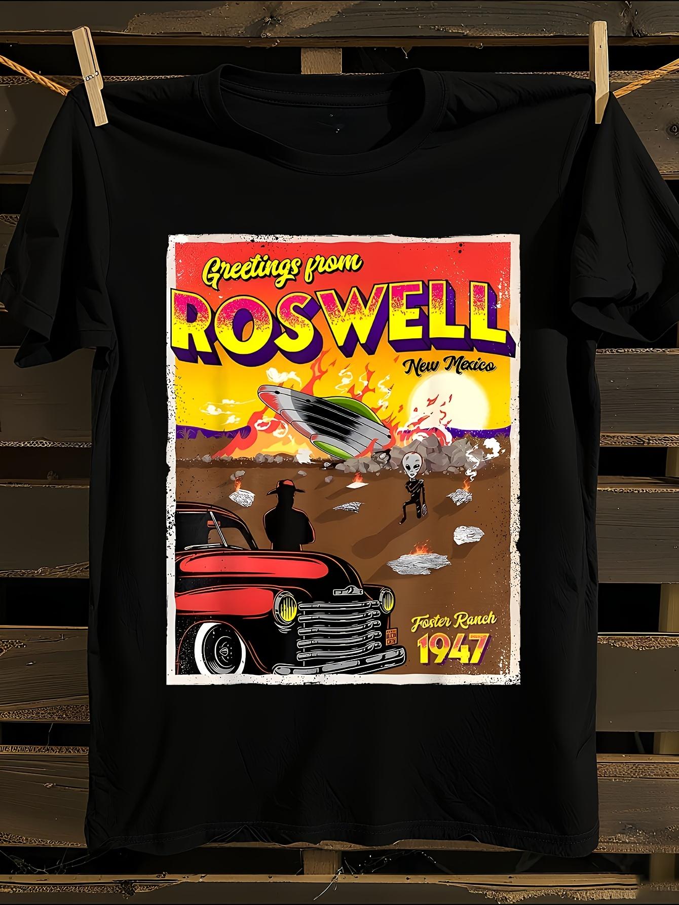 Roswell New Mexico 1947 UFO Crash T-shirt S