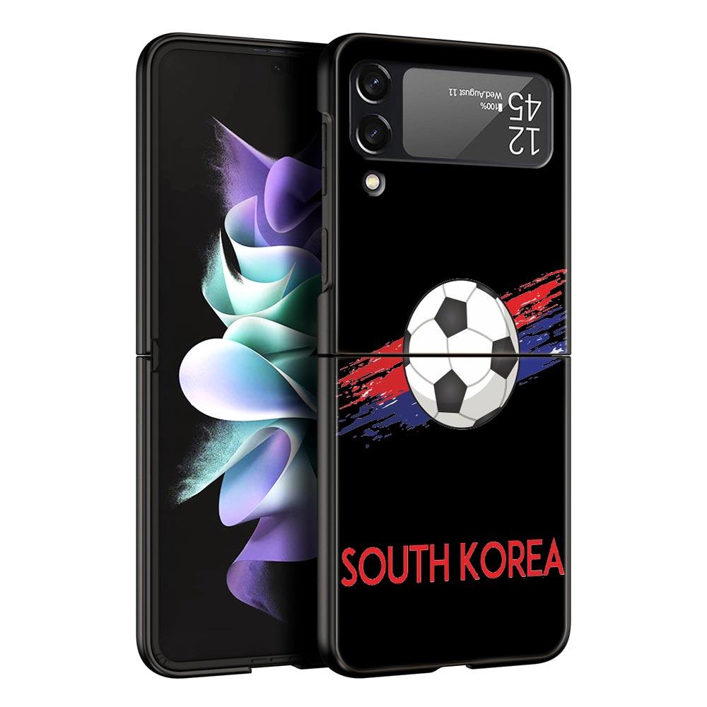 

Чехол для телефона Samsung Galaxy Z Flip 3 4 5 складной мобильный чехол жесткий ПК Fundas защитный чехол Country Soccer Morocco Football Samsung Z Flip