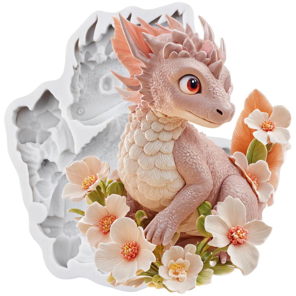 Dragon Silicone Molds Dragon Fondant Mold Cake Decorating Tools Cupcake Topper Candy Chocolate Gumpaste Mold