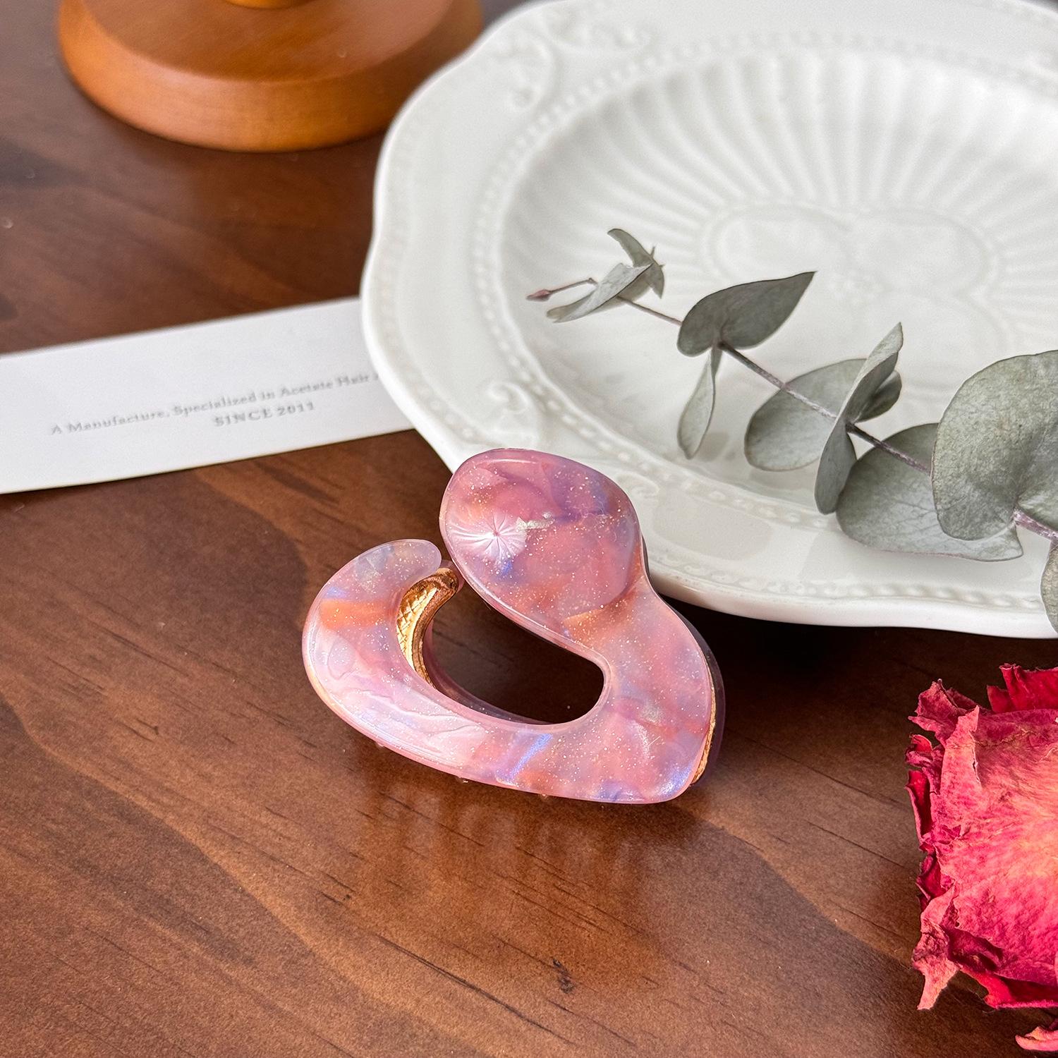 

Универсальные Легкие И Заколки-крабы Для Волос В Стильных Цветах, Предназначенные Для Высоких Хвостов И Собранных Причесок BluePurple 4.6cm