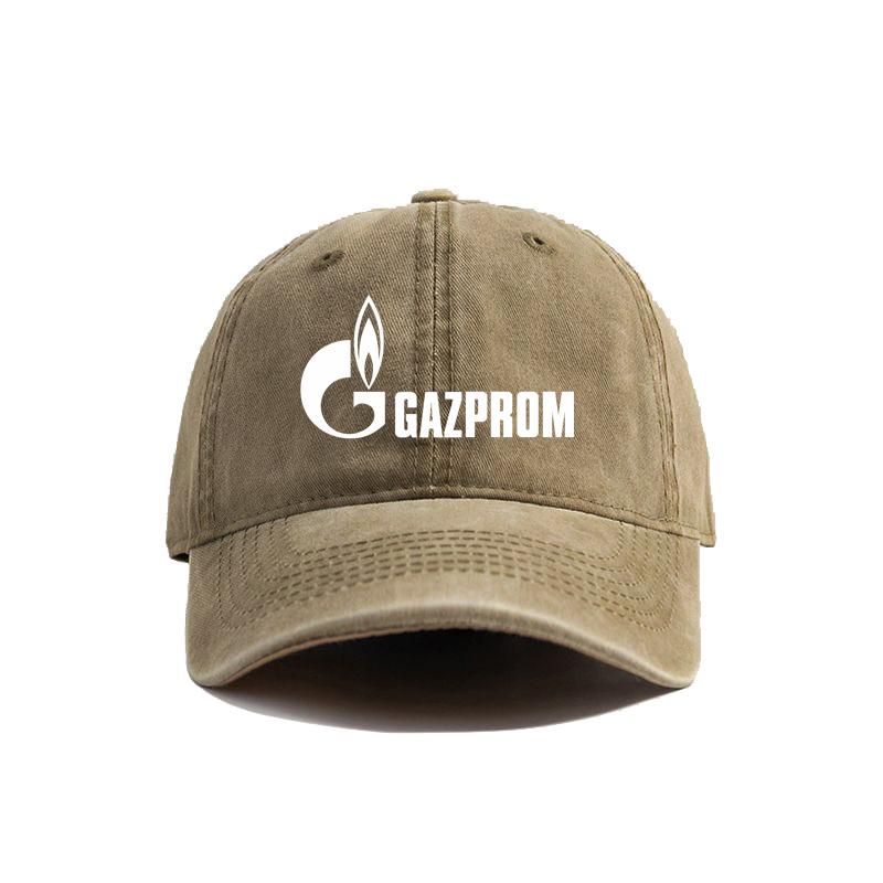 Gazprom Baseball Cap Summer Distressed Dad Hats Unisex Outdoor Adjustable Caps For Women Unisex MZ093