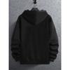 Men's Lined Long Sleeved Zipper Jacket Hooded Sweatshirt, Suitable for Daily Wear, Suitable for All Seasons, Available in Multiple Colors and Sizes