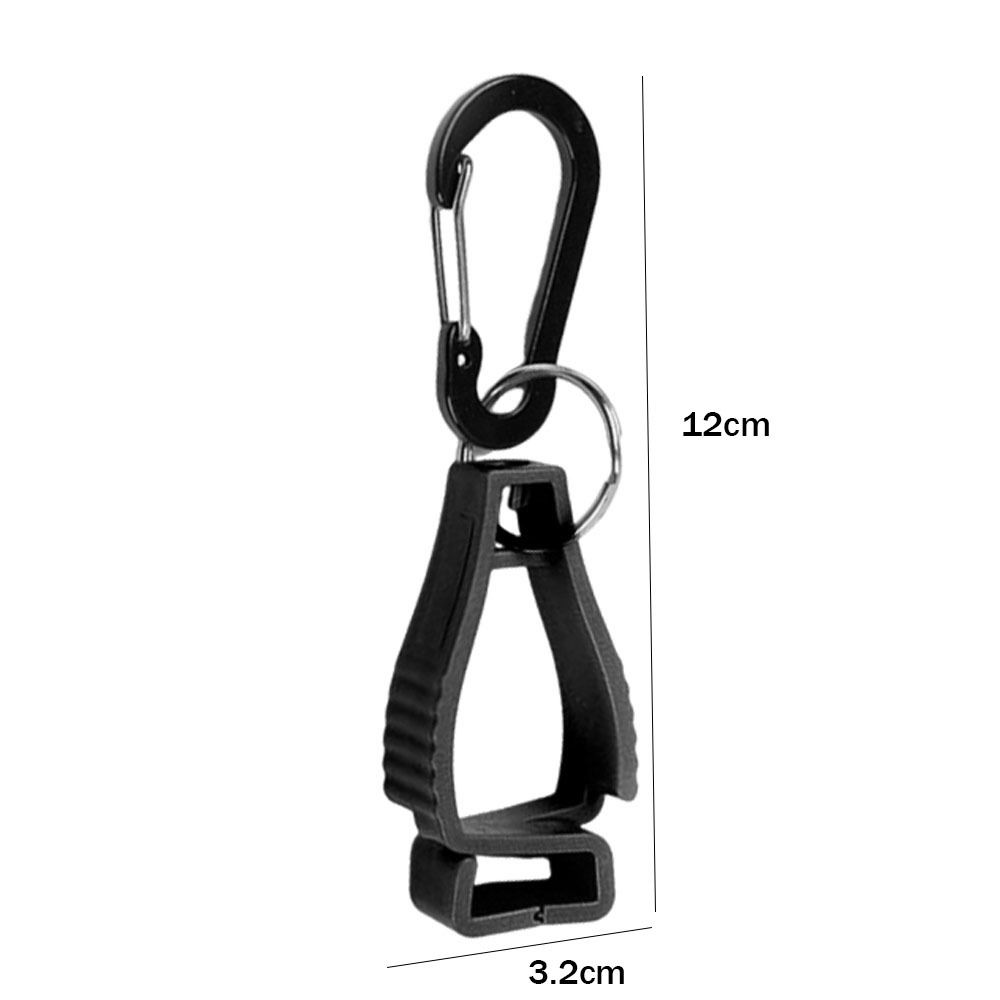 2pcs Anti-lost Mountaineering Buckle Hat Clip Plastic Protective Gloves Clip Outdoor Gloves Clip