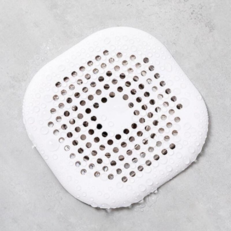 Bathroom laundry room silicone drain strainer drain mesh gray