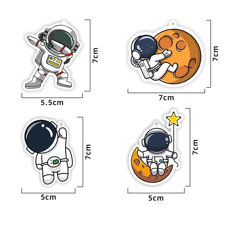 Car Fragrance Hanging Piece Cute Astronaut Car Rearview Mirror Hanging Perfume Piece Auto Interior Decoration Car Accessories