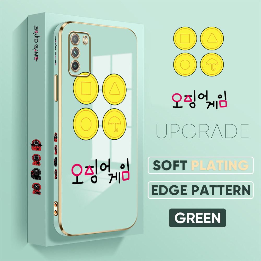 Bunte Druckmuster Quadratisches Randmuster Gehäuse Überzogene Telefonschale Luxus Überzogene Weiche Telefonhülle für Huawei Honor Xiaomi Redmi