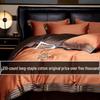 Canadian 210-Thread High-End Double-Ply Long-Staple Cotton 4-Piece Bedding Set - 100% Pure Cotton