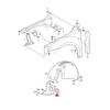 For VW Golf 7 7.5 GTI R e Golf Sportsvan 2014- 5G080541 5G0805413B 1 2PCS New Front Wheel Arch Liner Cap Cover Trim