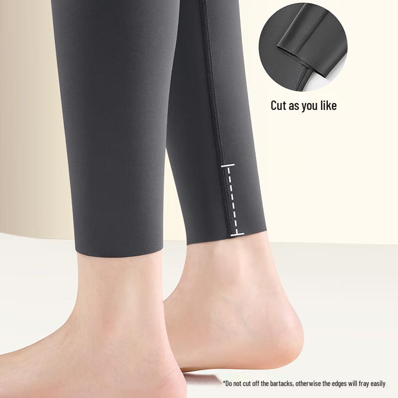 Langsha Women's High-Waist 300g Warm Thermal Shark Leggings