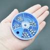 60 gr/schachtel Metall Angeln Sinker Heavy Duty Meerwasser Süßwasser Floß Eis Pool Tiefer Tropfen Angeln Gewicht Perle Ball Outdoor Angeln zubehör