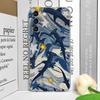 Coque de téléphone souple transparente pour Samsung Galaxy A55 A54 A53 A51 A70 A32 A31 A22 13 A52 5G Animaux de l'océan d'été Requin Dauphin Poisson Housse