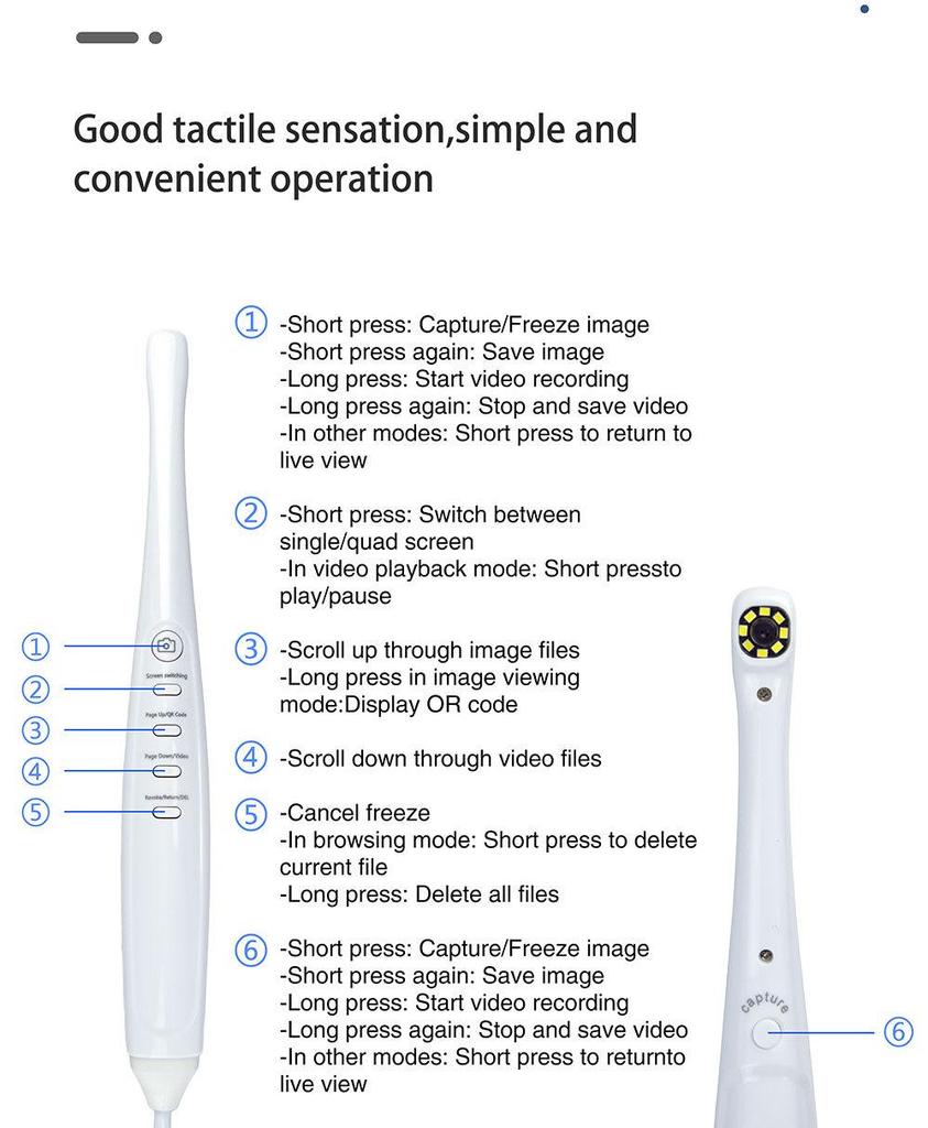 Ultra HD Dental Endoscope Dental Chair Combo: All-in-One Oral Examination and Photography Machine