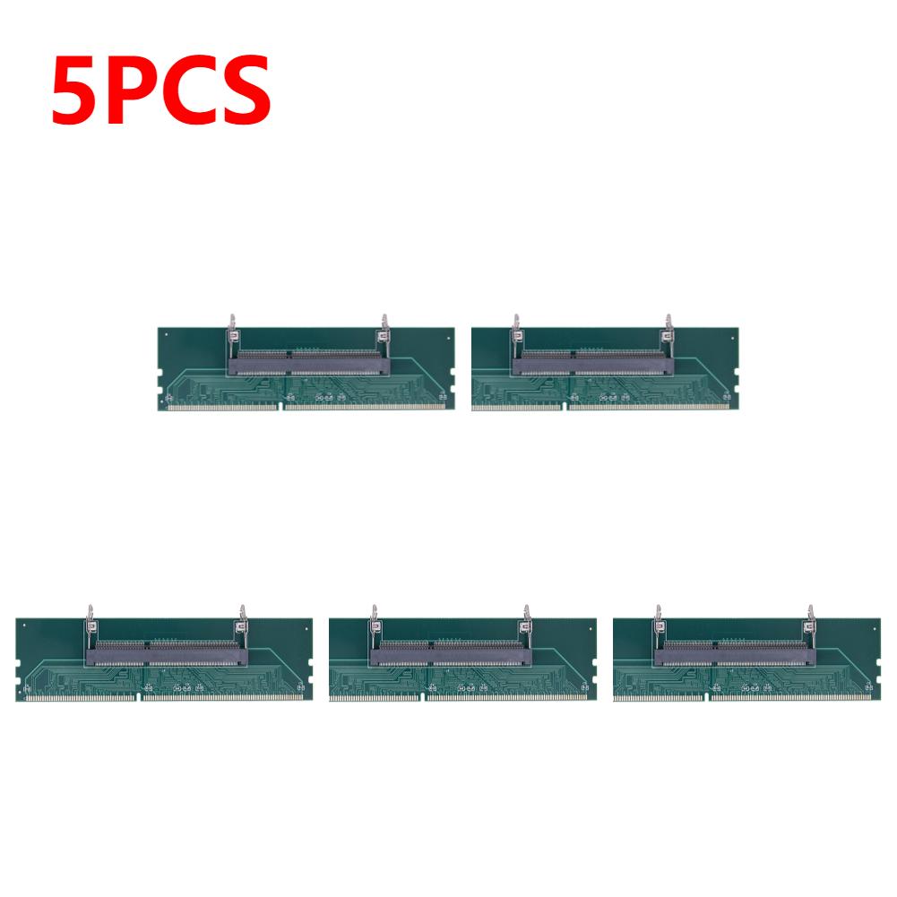 1-5 adet DDR3 DDR4 Dizüstü Bilgisayar Masaüstü Bilgisayar Bellek Adaptör Kartı SO-DIMM'den PC DIMM Kart Konektörüne Kart Bellek Çubuğu RAM Konektör Adaptörü
