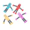 4pcs Plastic Telescopic Toys with Light Telescopic Suction Cup Giraffe Toy Stress Relief Telescopic