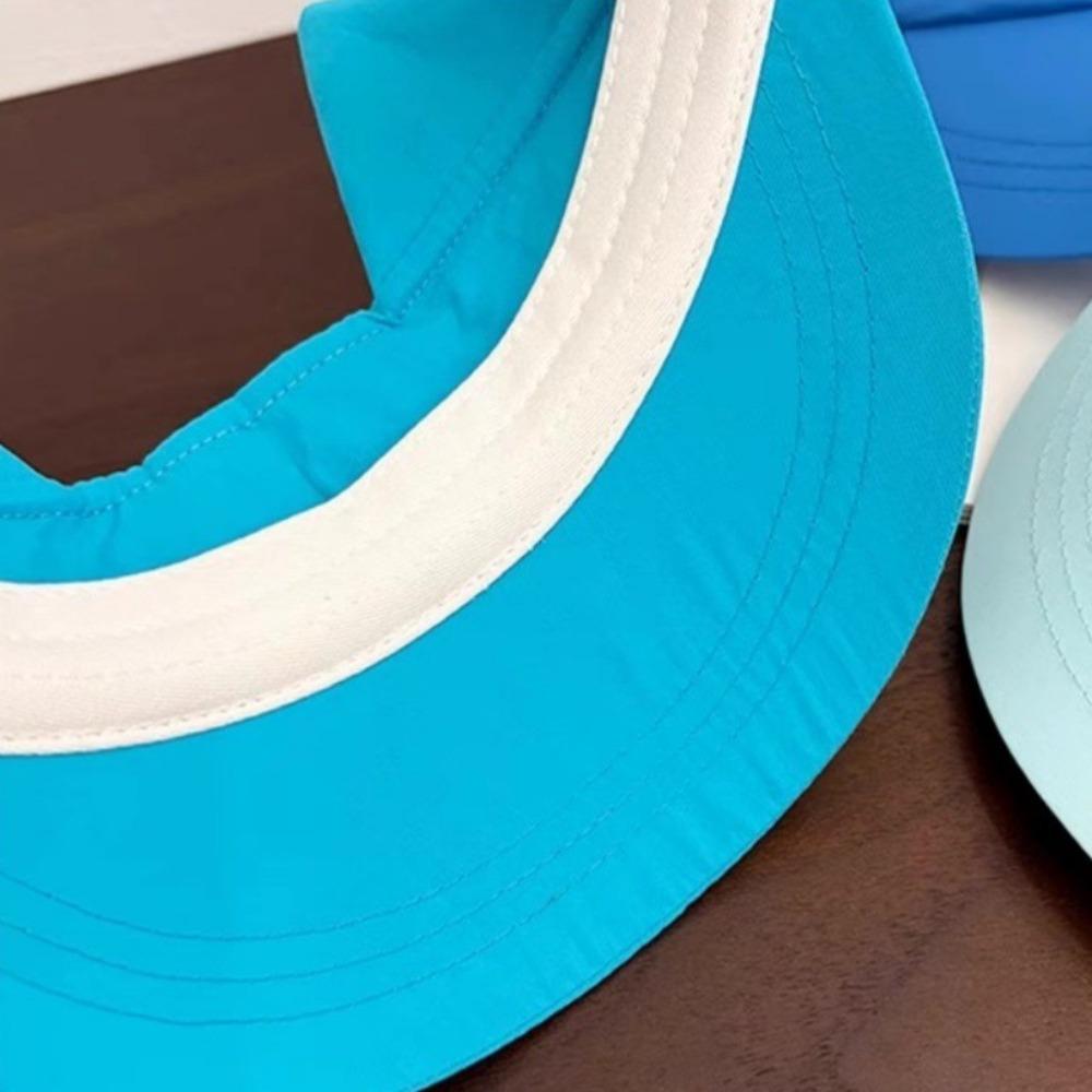 Adorable Kitty Hollow Hat Sun Protection Cat Ears Sun Hat Fashion Big Eyes Cat Visor Cap  Outdoor