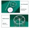 Rotating Jewelry Display Stand: 23-Hook Wrought Iron Rack for Necklaces and Bracelets, Detachable Board for Market Stall.