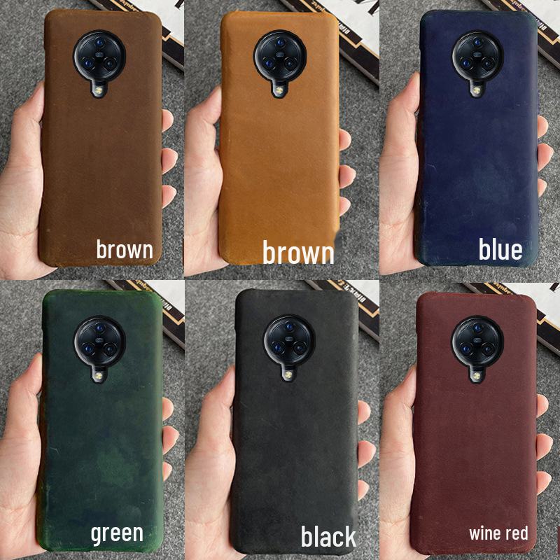 

Защитный чехол из коровьей кожи для Vivo Nex3 Half-Cover — натуральная кожа для Nex3s Other models please remark зелёный