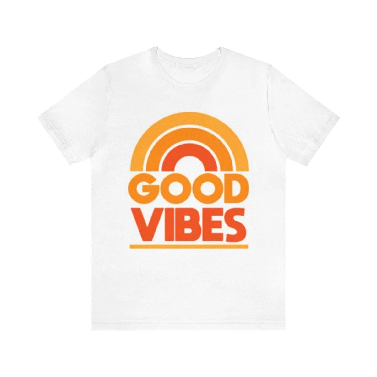 Good Vibes T-Shirt, Good Vibes Unisex Jersey Short Sleeve Tee M