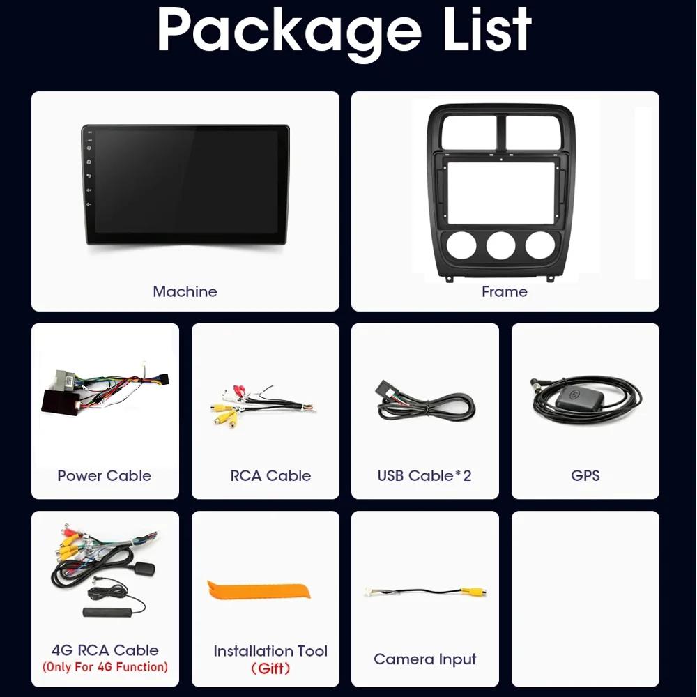 Wireless Carplay Head Unit For Dodge Caliber PM 2009-2013 Android Car Radio Multimedia Video Player Navigation GPS IPS Screen