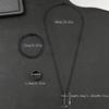 3Pcs Black Stainless Steel Jewelry Set For Men Women Bracelet Rotatable Ring Cross Pendant Chain Necklace Accessories